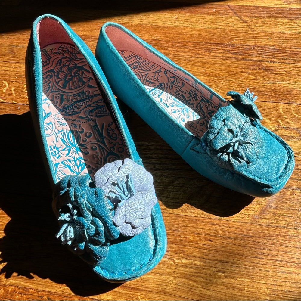 Macanna Italy Turquoise Blue Color Shoes Size 6.5 - Picture 2 of 16